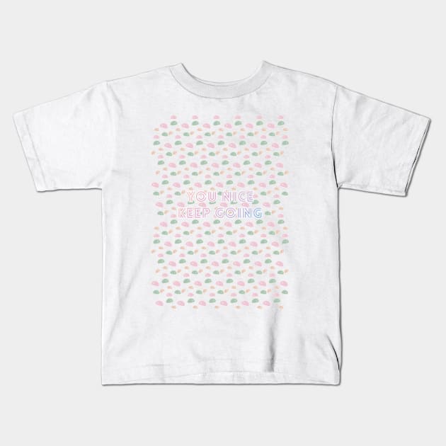 BTS You Nice Keep Going Mochi Kids T-Shirt by ptc96